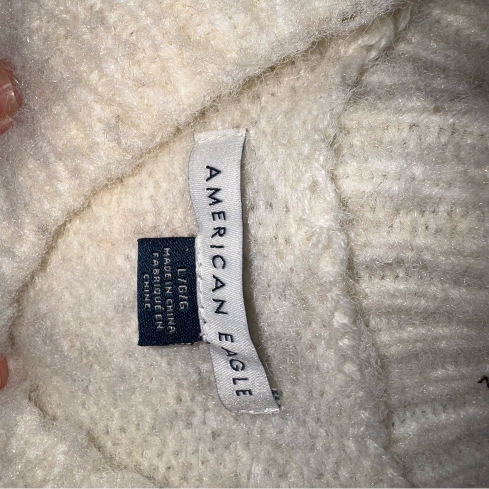 American eagle Cream Sweater with Bow Detail - Picture 3 of 8